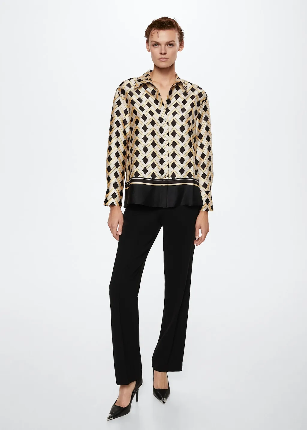Camicia stampa geometrica