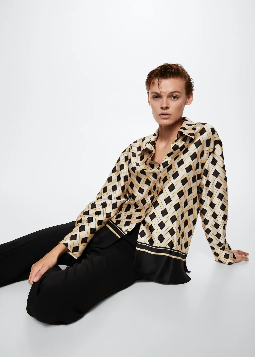 Camicia stampa geometrica