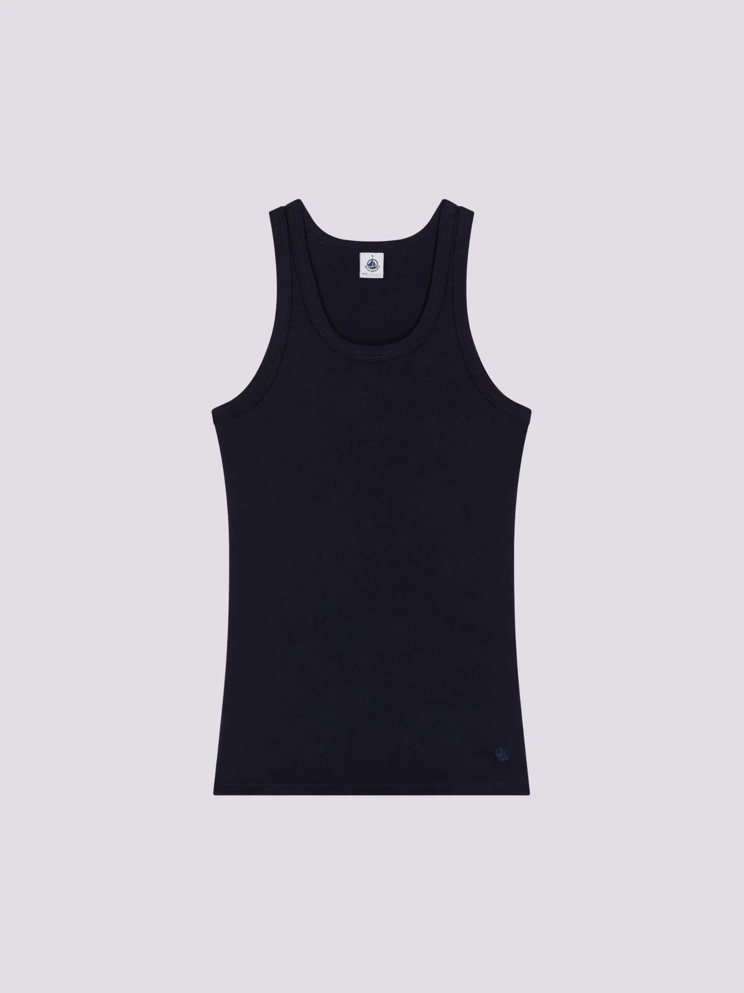 CANOTTA BLU ICONICA IN COTONE DONNA