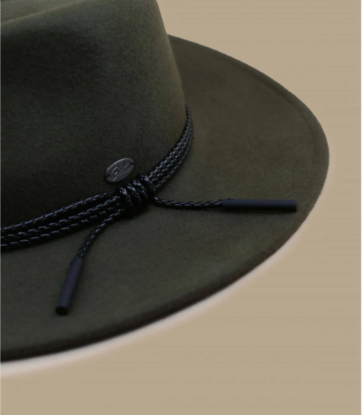 cappello di feltro verdePiston olive     