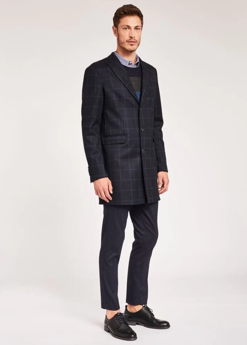 Cappotto con motivo check