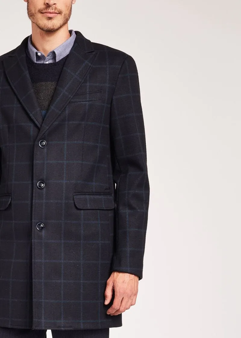 Cappotto con motivo check