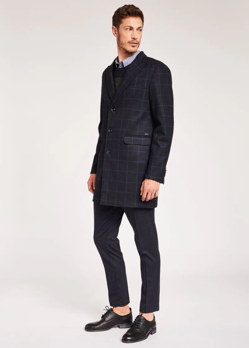 Cappotto con motivo check