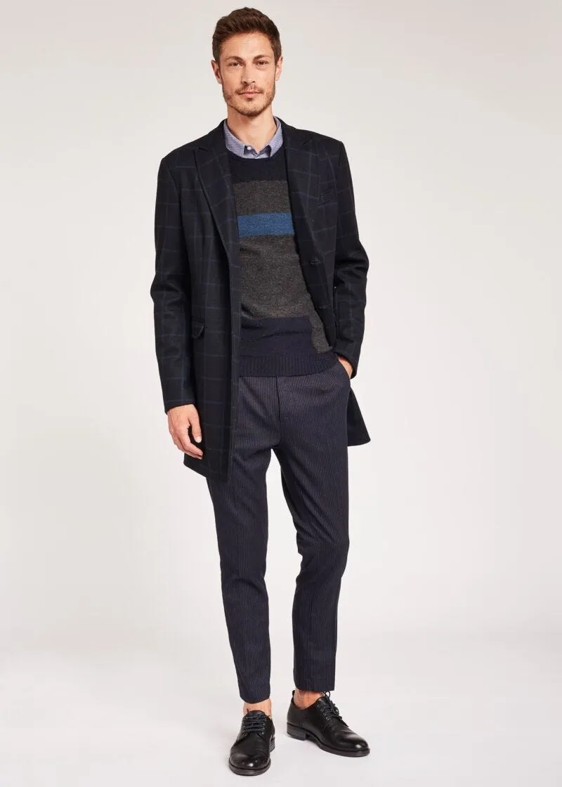 Cappotto con motivo check