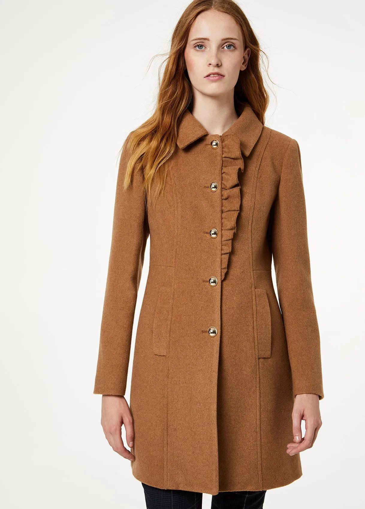 Cappotto con rouches