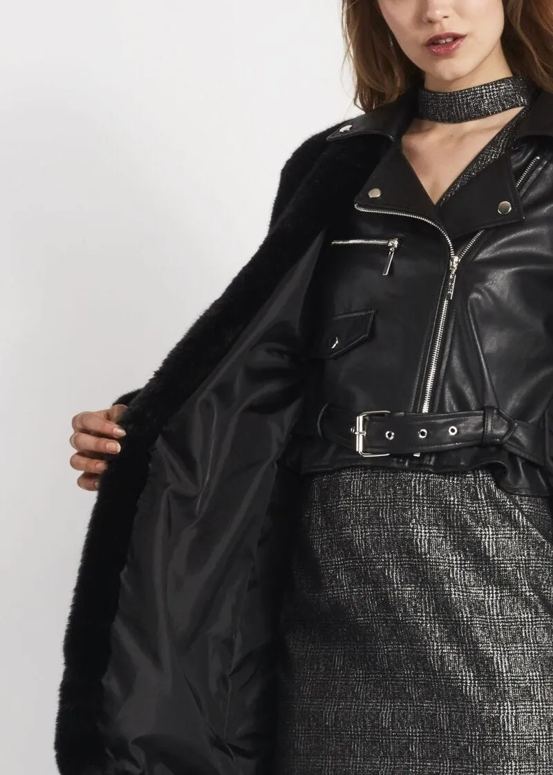 Cappotto effetto pelliccia