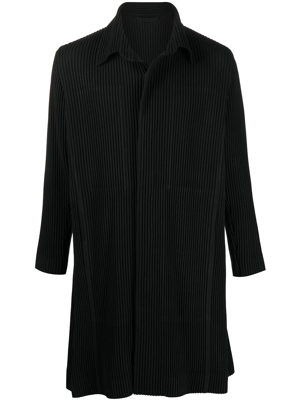 Cappotto monopetto plissettato