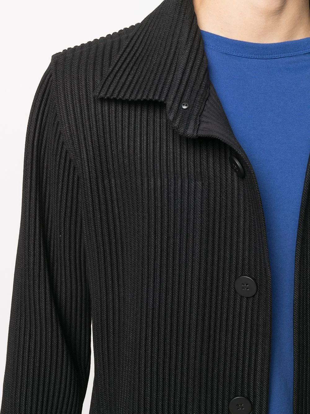 Cappotto monopetto plissettato