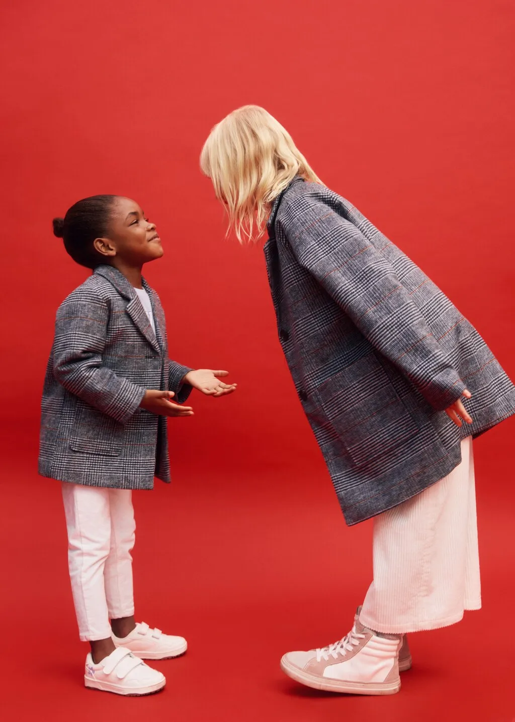Cappotto revers quadri