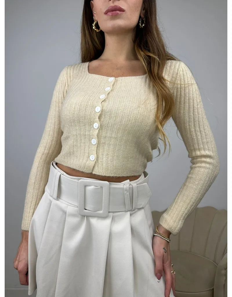 CARDIGAN CROP LUIS PANNA