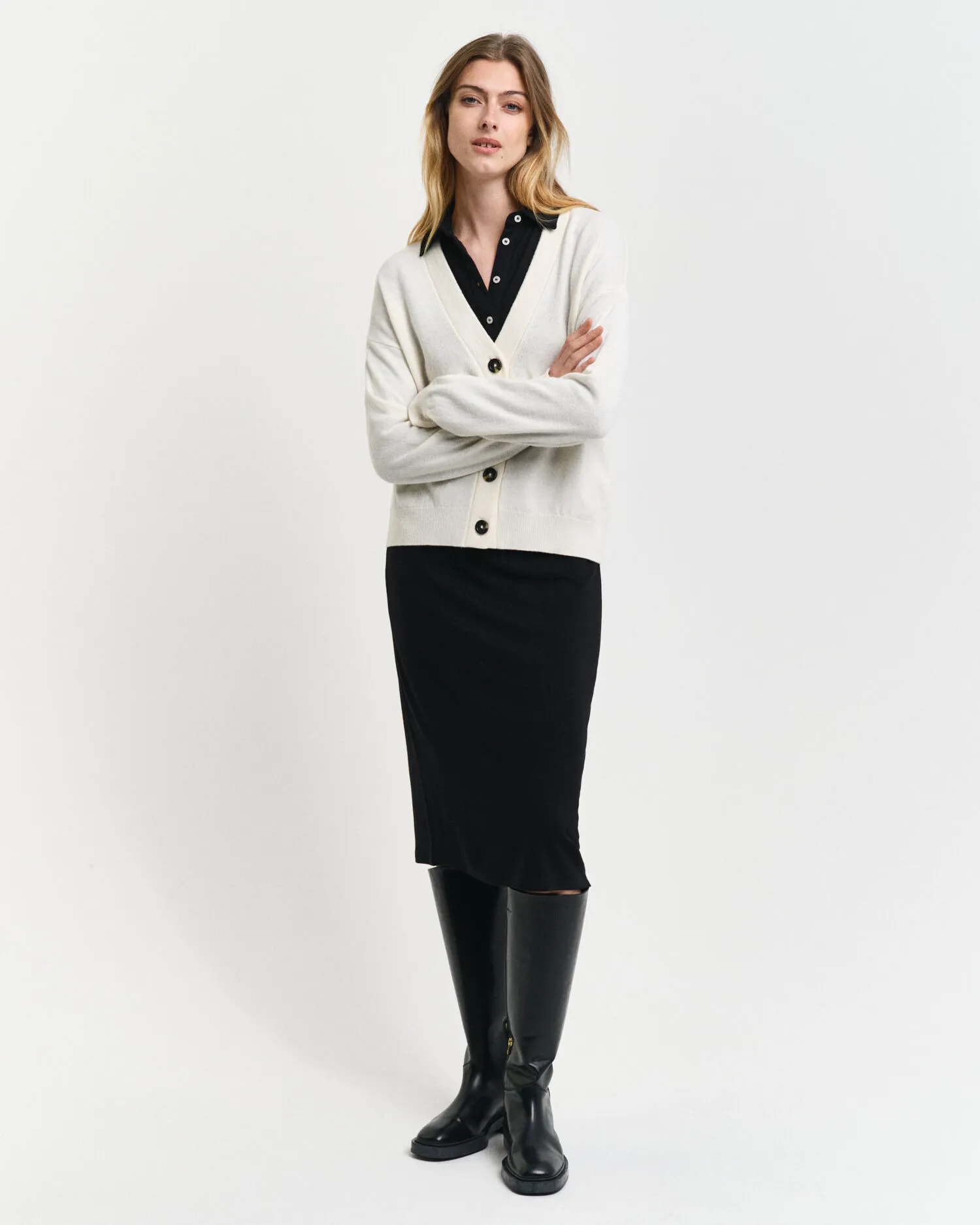 Cardigan in finissima lana d'agnello    