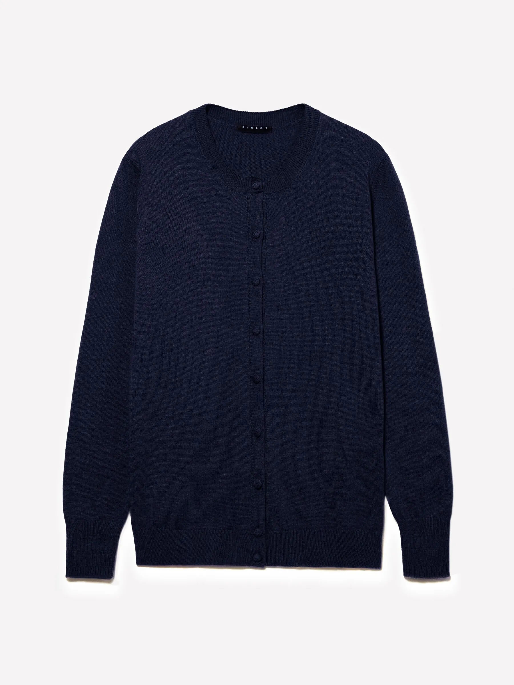 Cardigan in maglia blu scuro