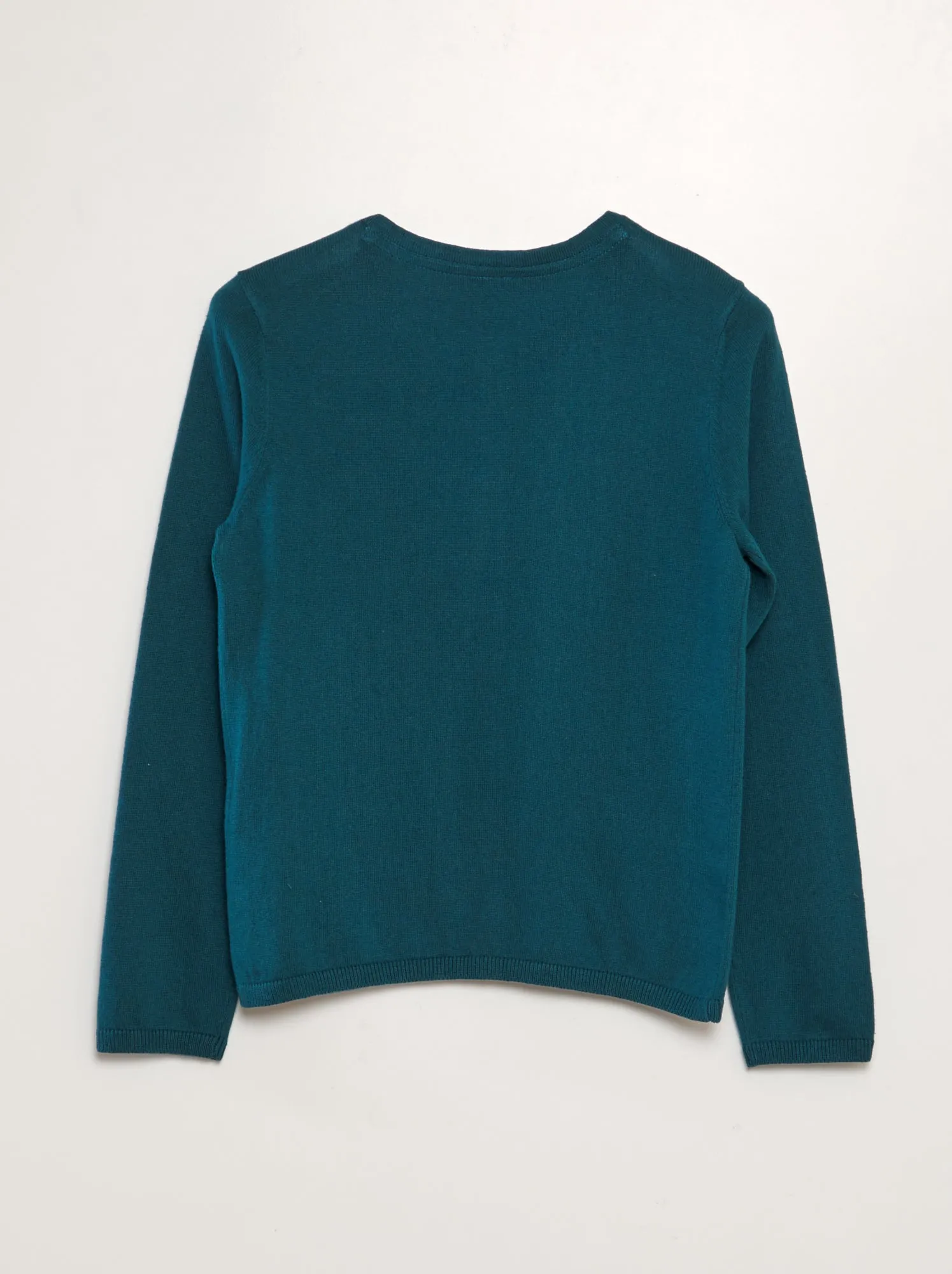 Cardigan in maglia fine - VERDE