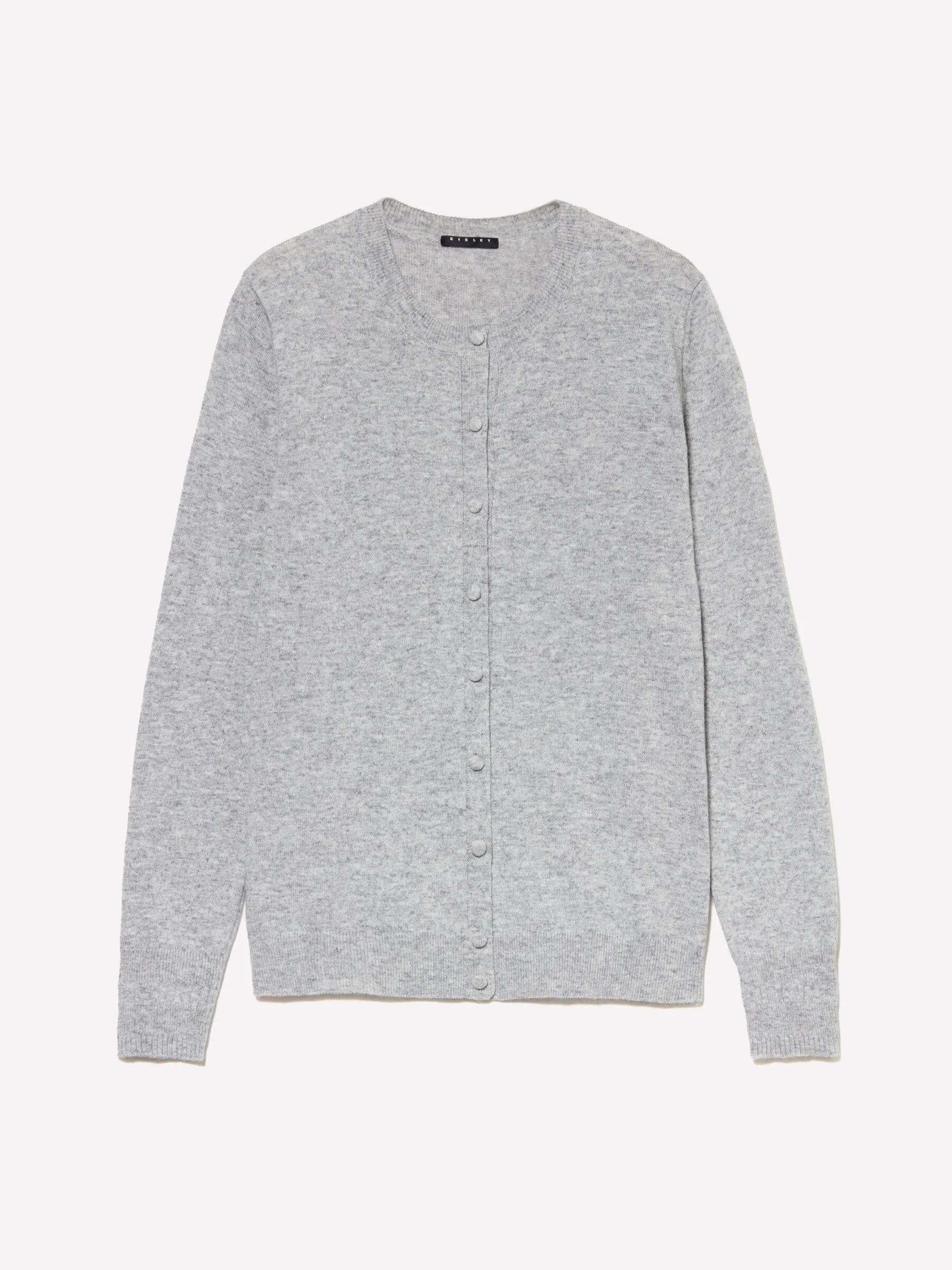 Cardigan in maglia grigio