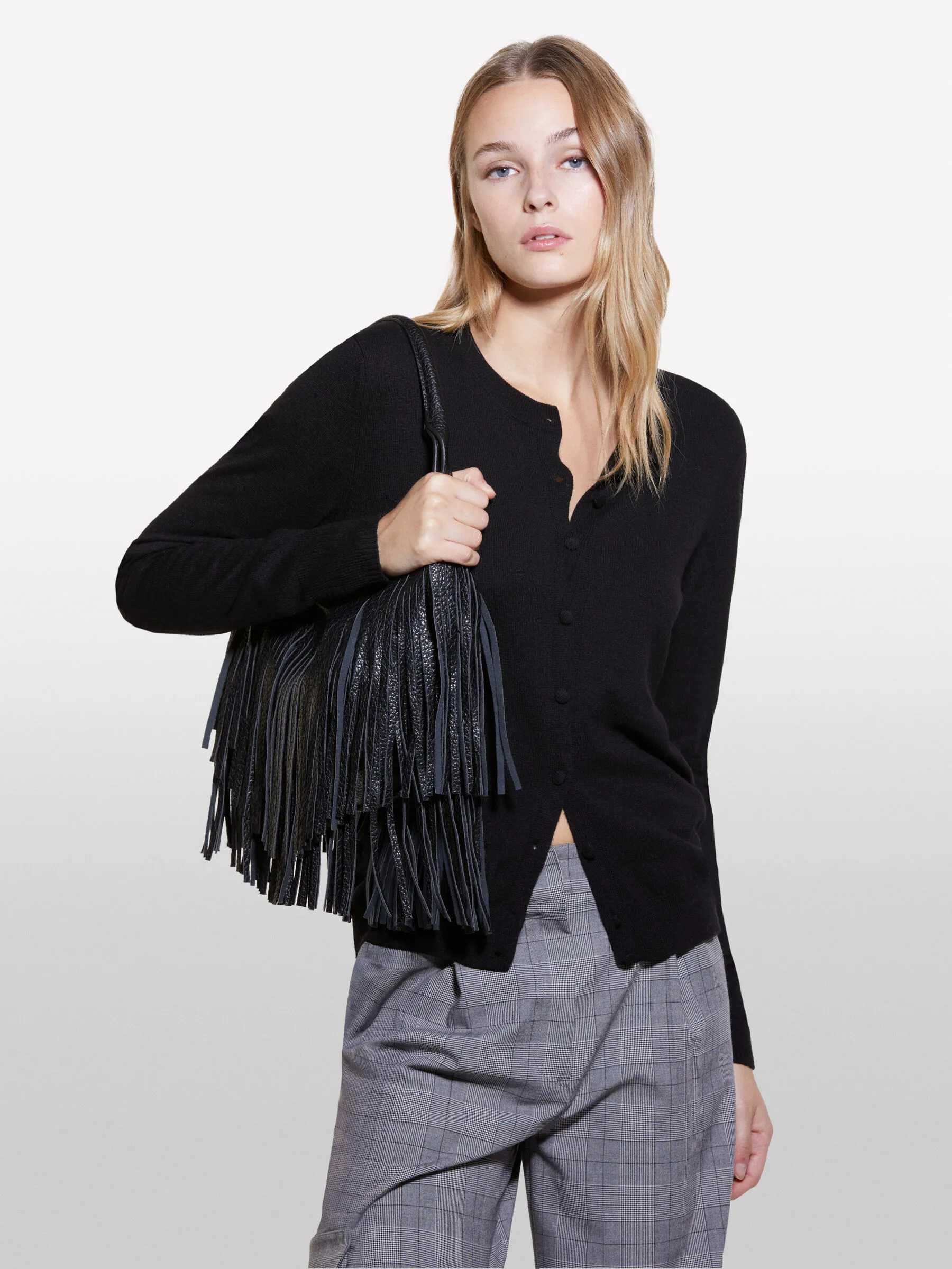 Cardigan in maglia nero