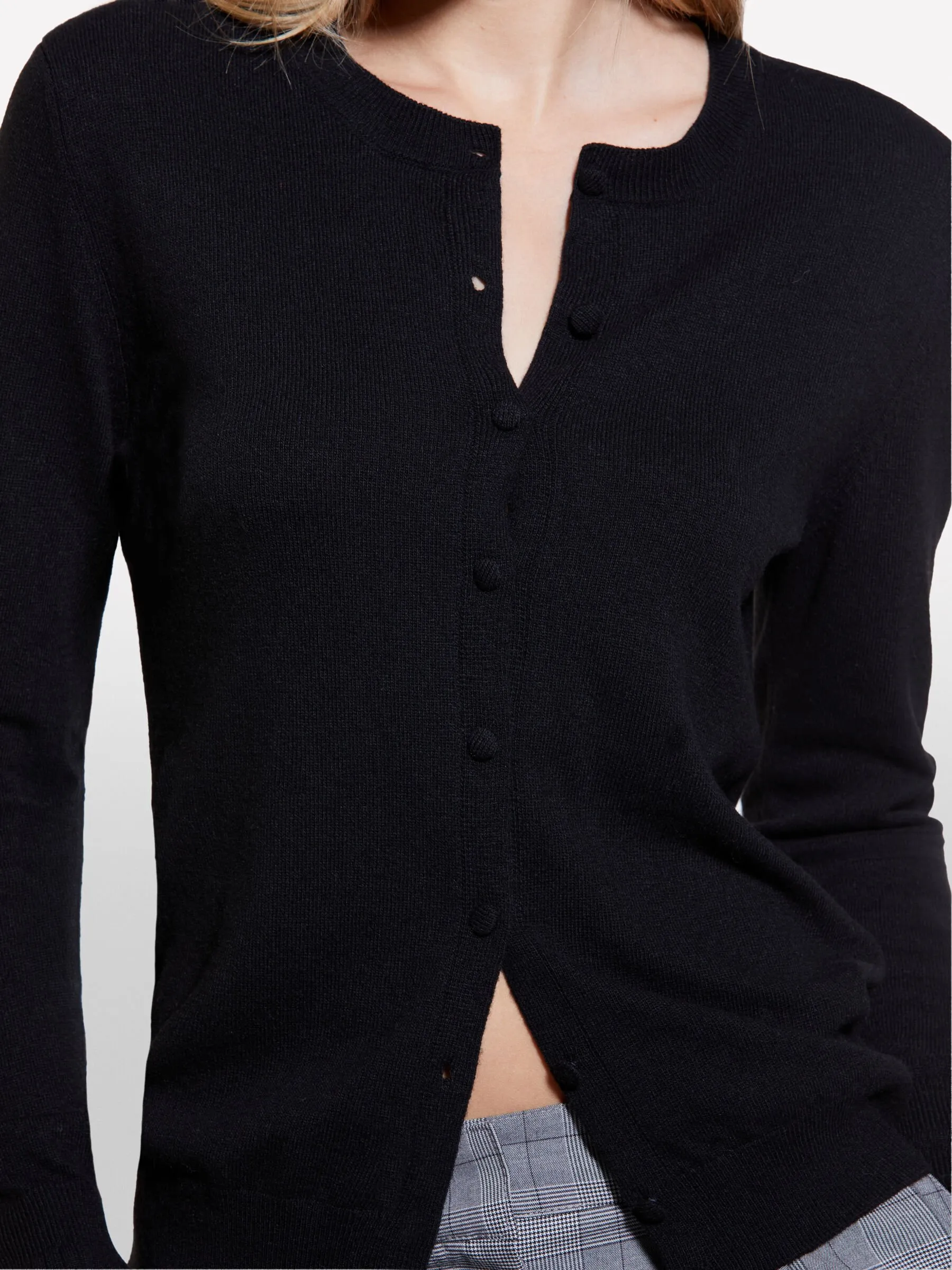 Cardigan in maglia nero
