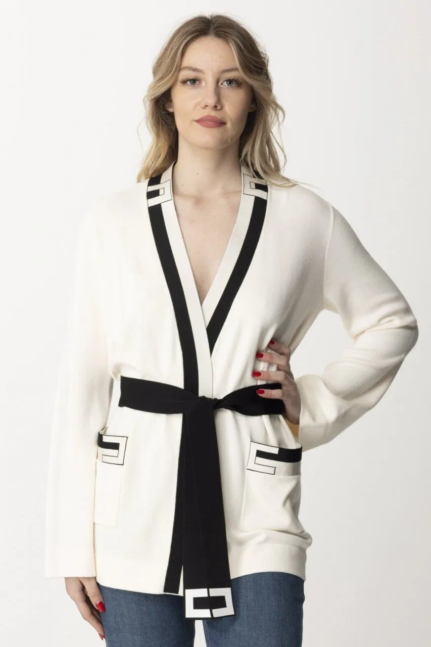 Cardigan kimono bicolor Burro