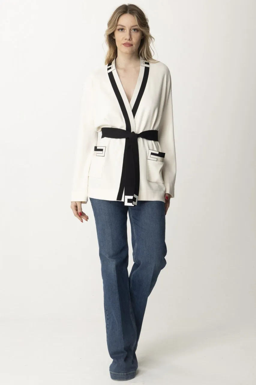 Cardigan kimono bicolor Burro