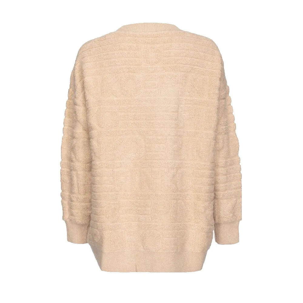 CARDIGAN LOGO STRASS 3D