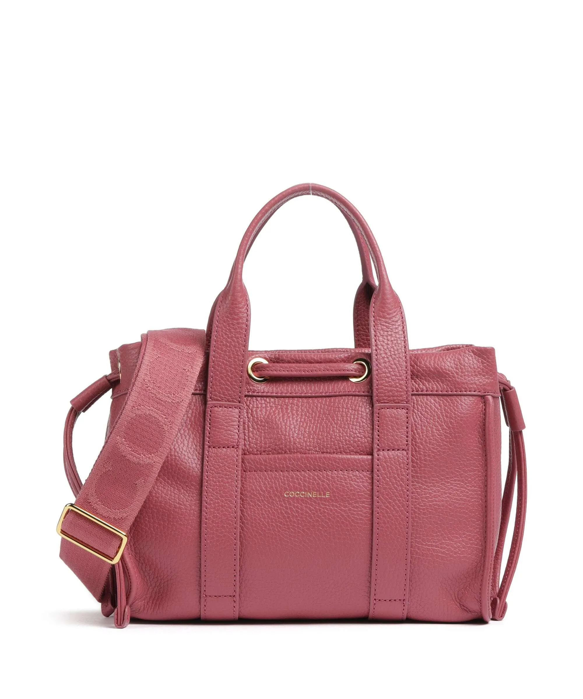  Coccinelle Signature 2Day Borsa a mano pelle granulata rosa antico  