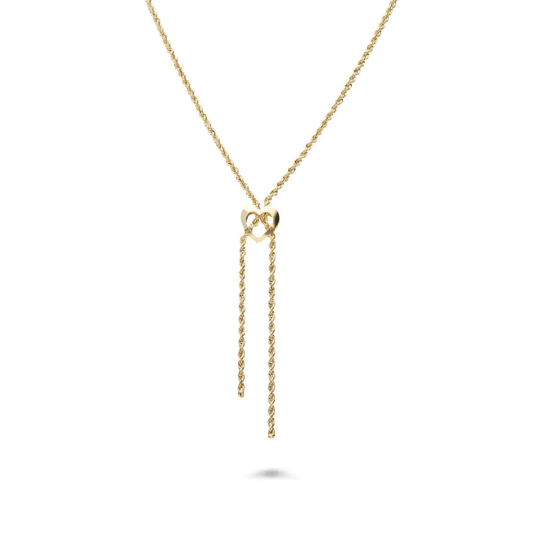 Collana in oro giallo con pendente cuore