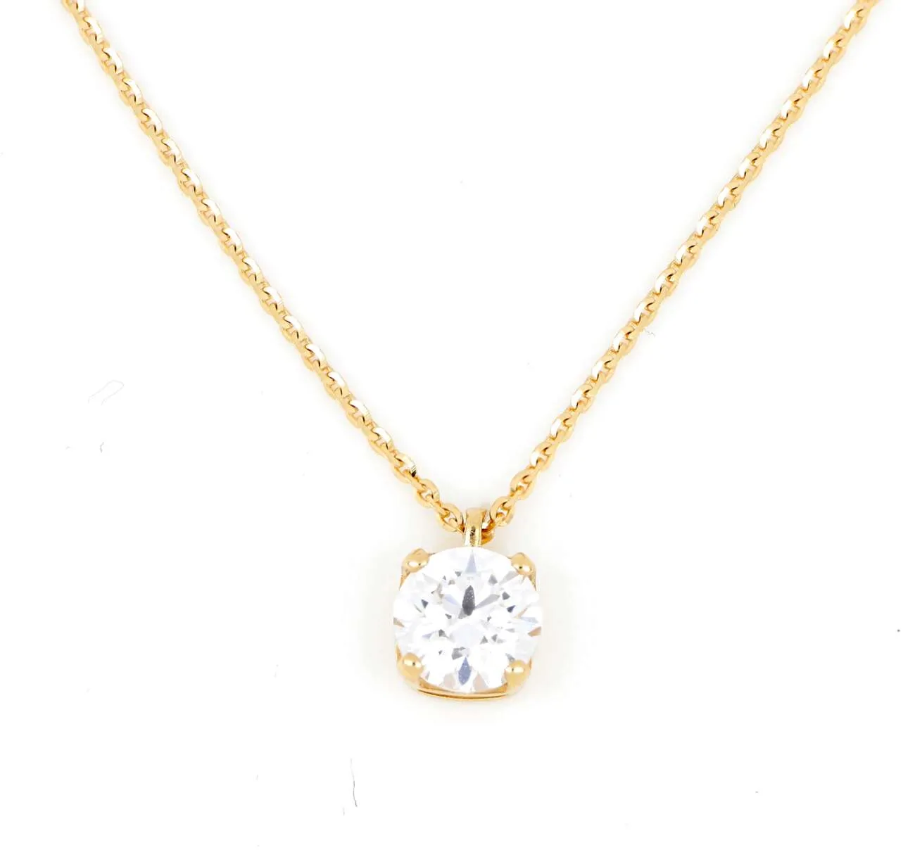 Collana punto luce in oro giallo e zircone DZ-COLL-0210