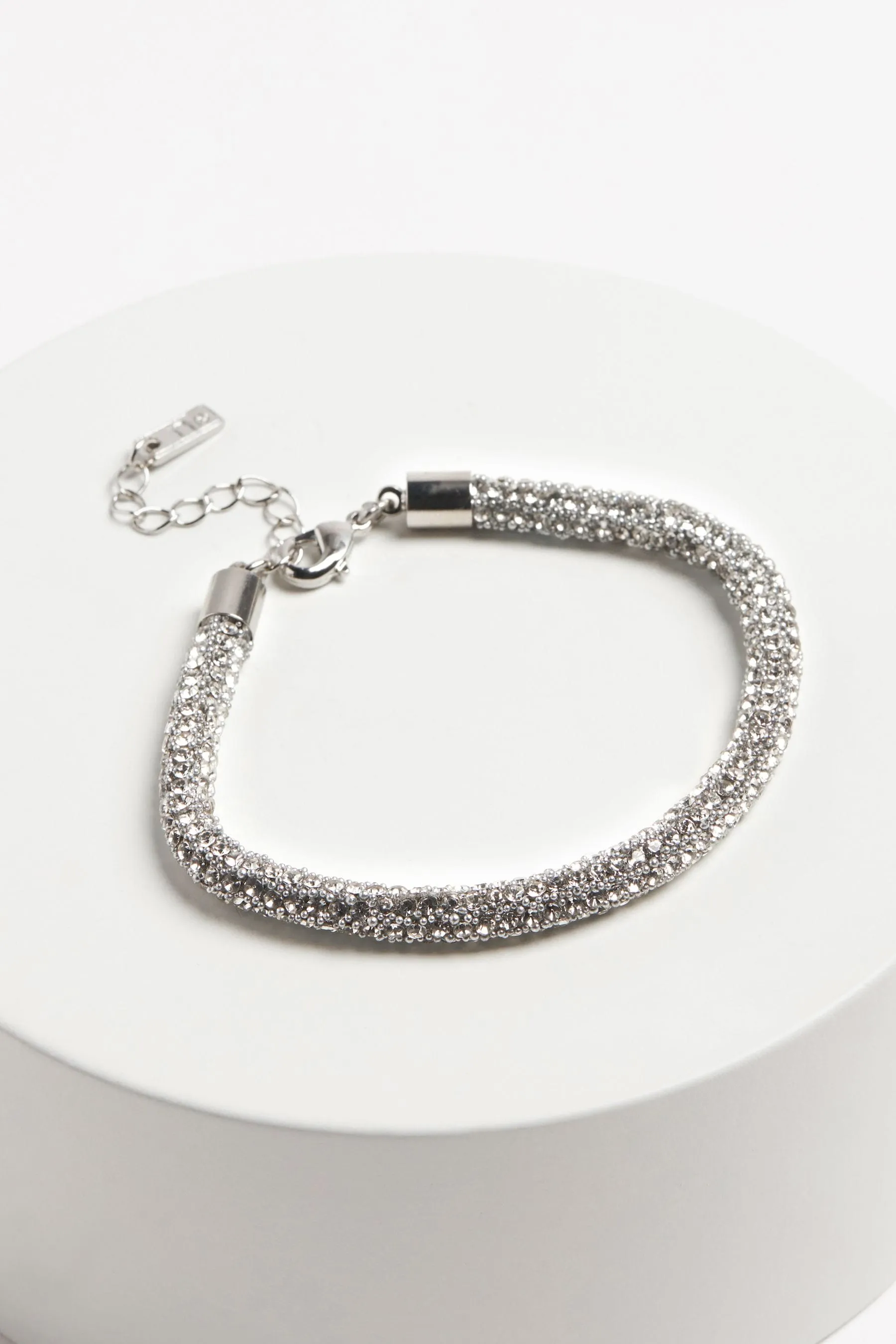 Colore argento  - Bracciale scintillante