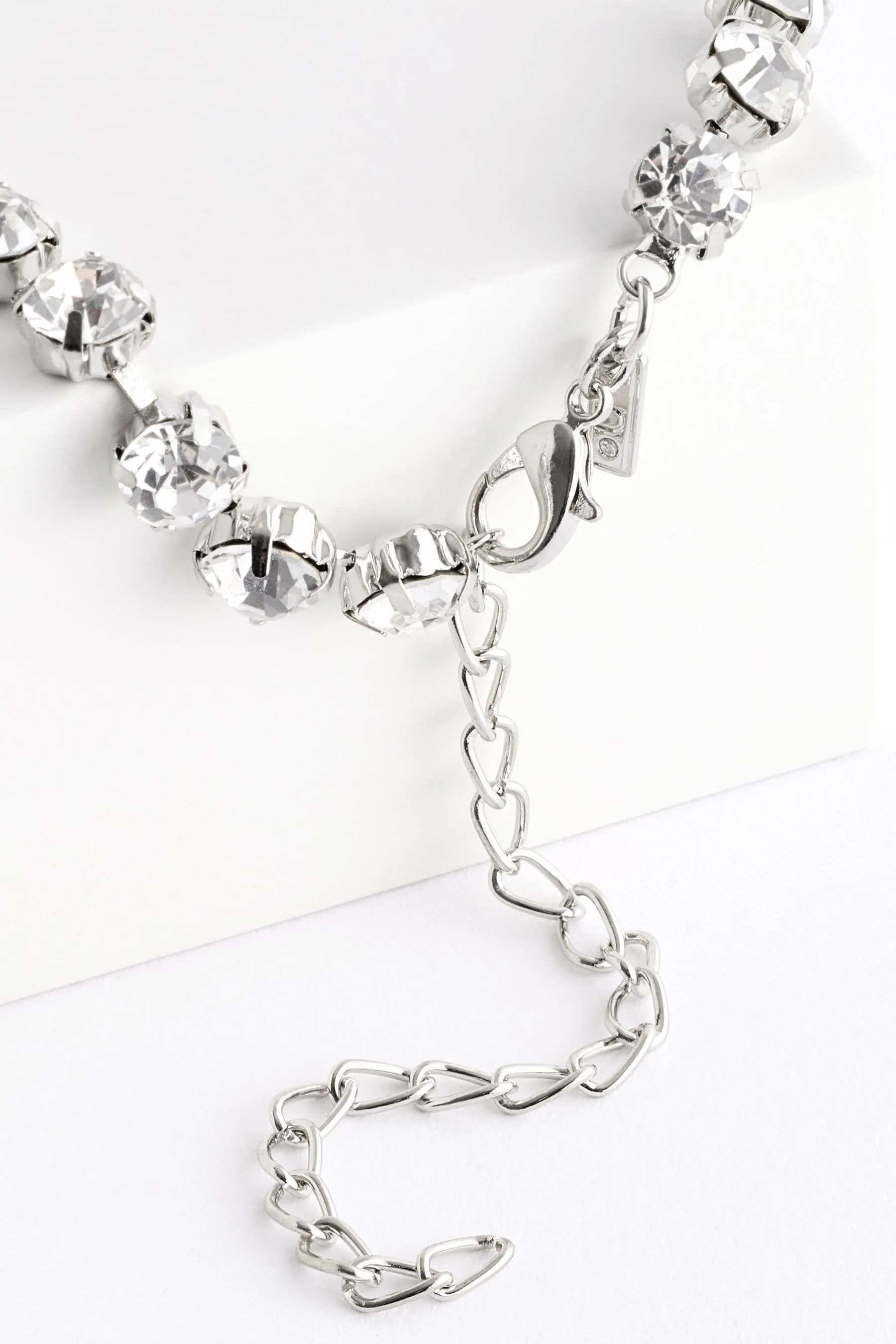 Colore argento  - Collana con catena a Y