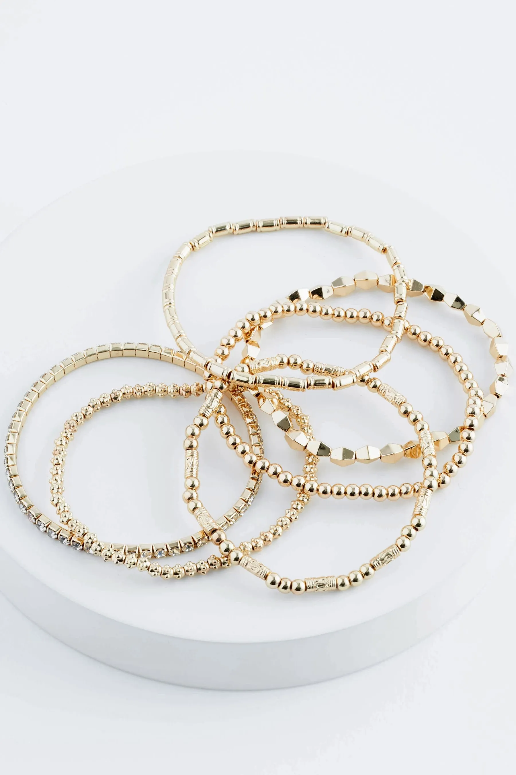 Confezione con bracciale elasticizzato luccicante