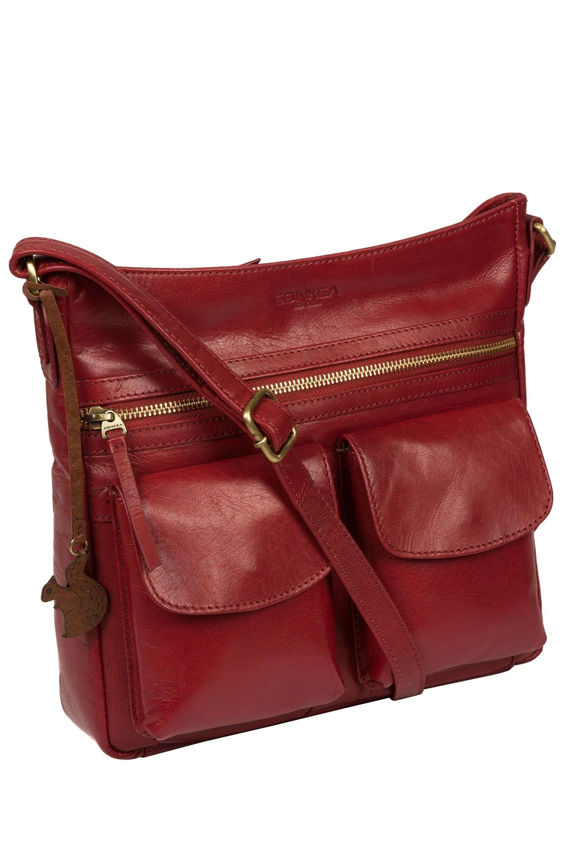 Conkca - Bon - Borsa a tracolla in pelle    