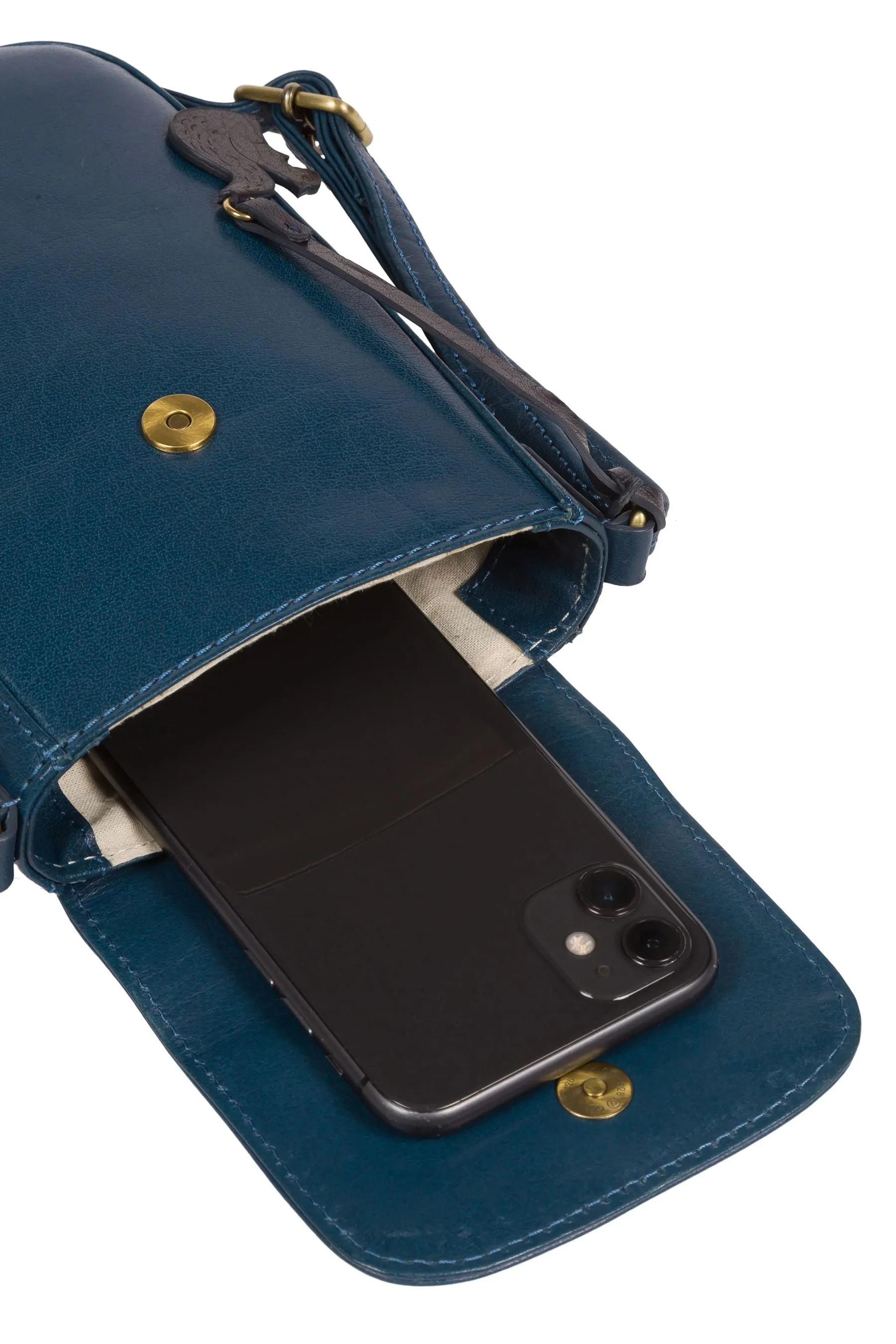 Conkca - Buzz - Borsa per telefono a tracolla in pelle