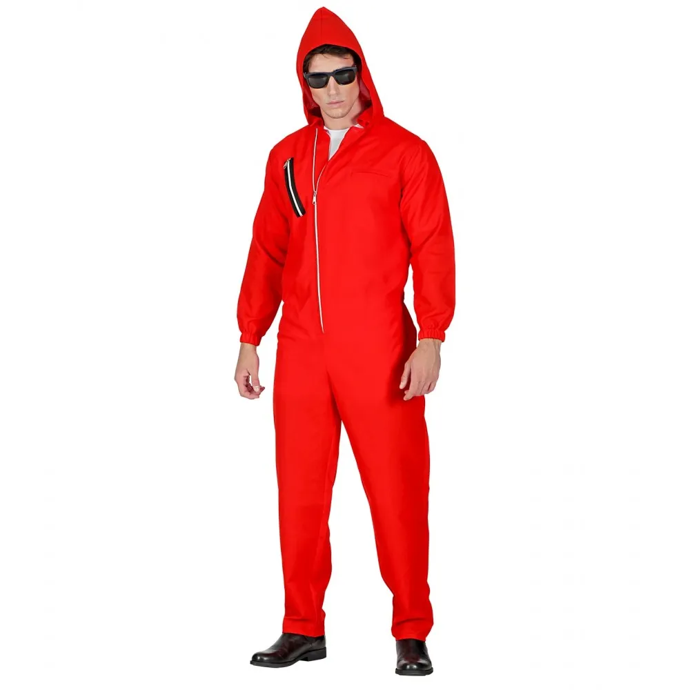 Costume tuta rossa casa di carta Unisex  per Feste a Tema, Taglia XXL Adulto