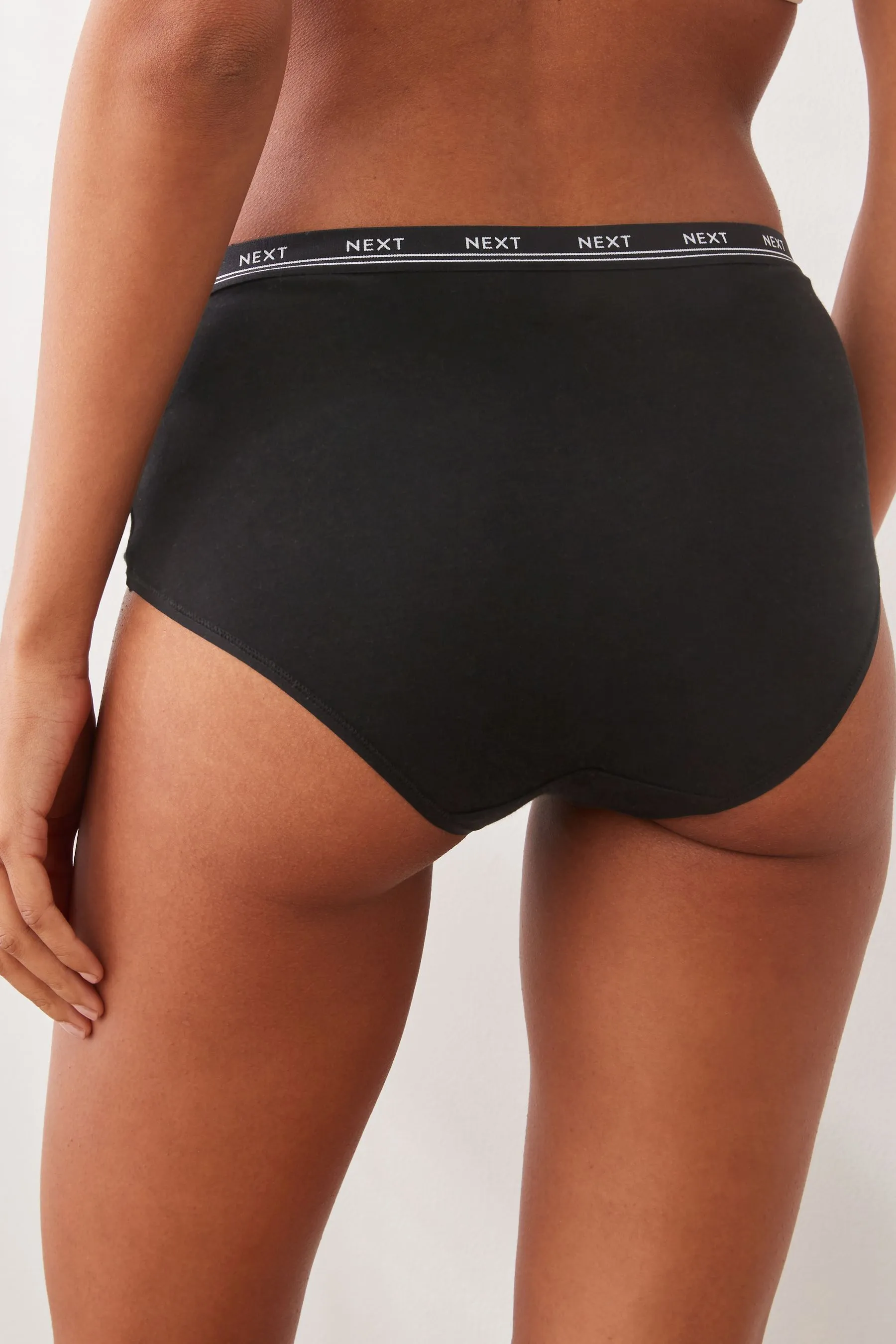Cotton Rich Logo Knickers 4 Pack    