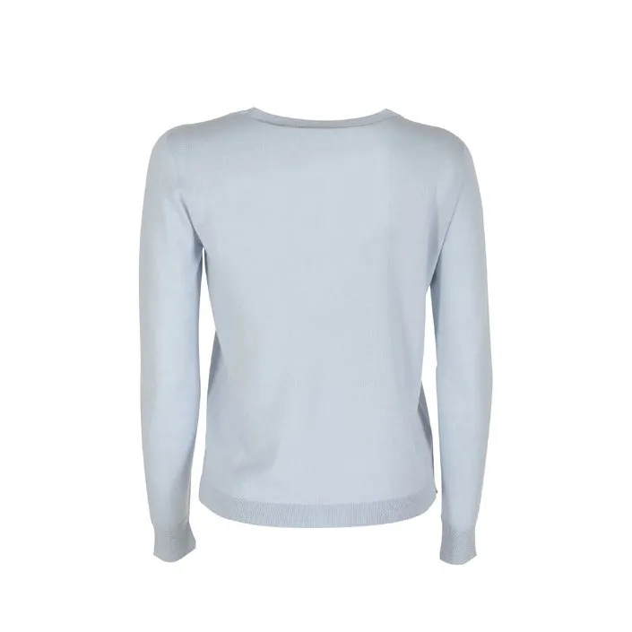 Crown of Edinburgh Cashmere maglia azzurro 
