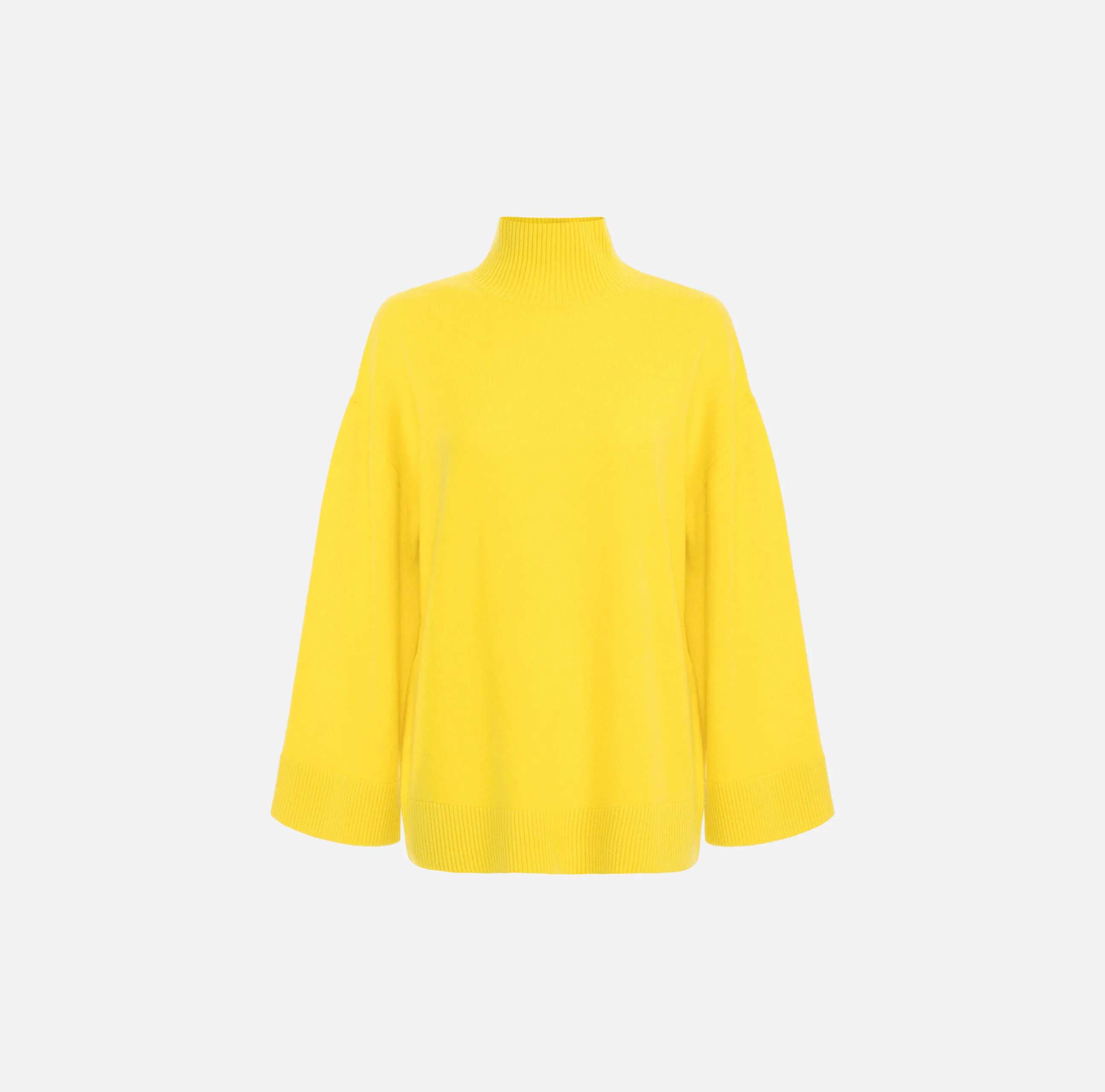 Dolcevita in misto cashmere con logo