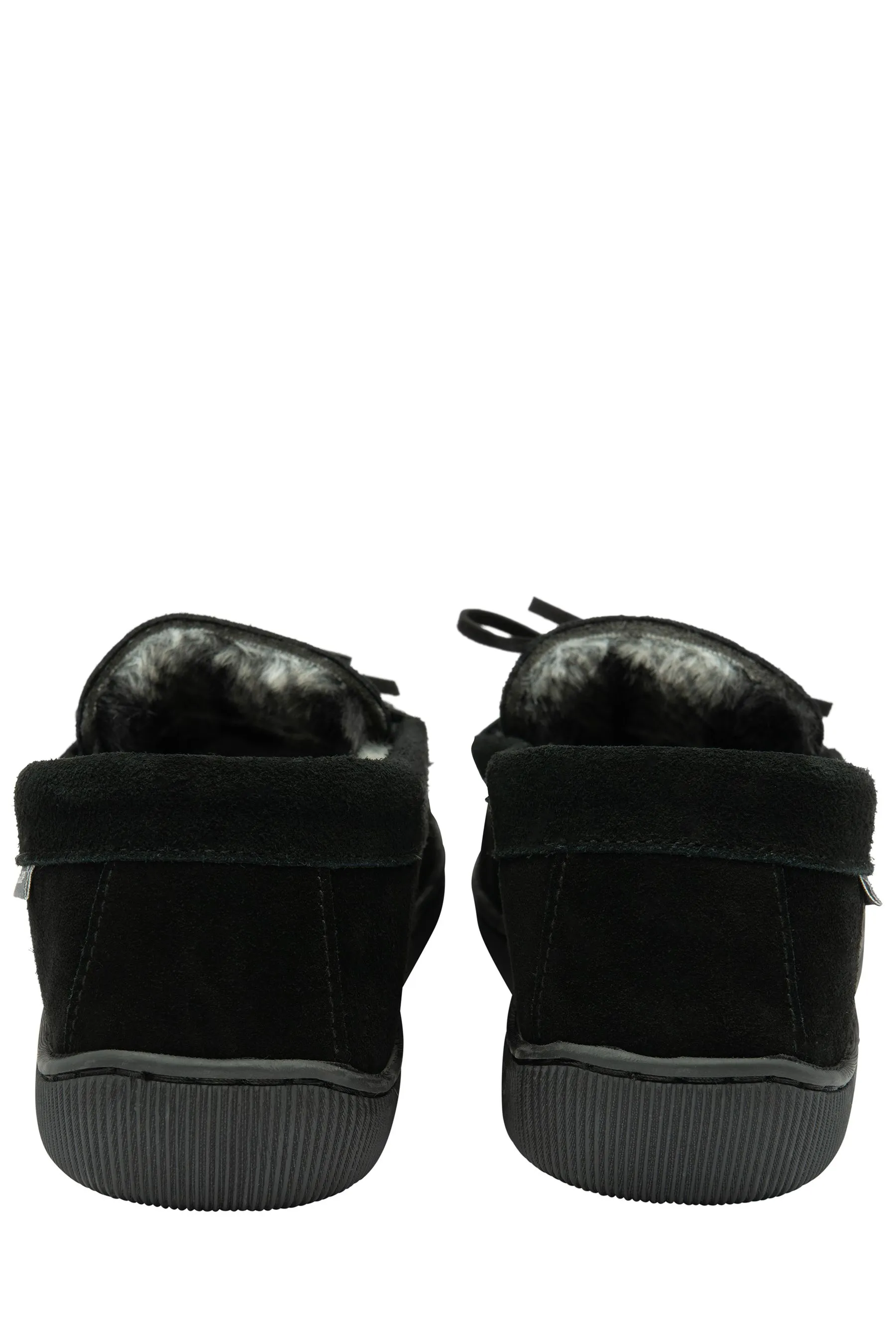 Dunlop Uomo - Pantofole a mocassino in vero camoscio