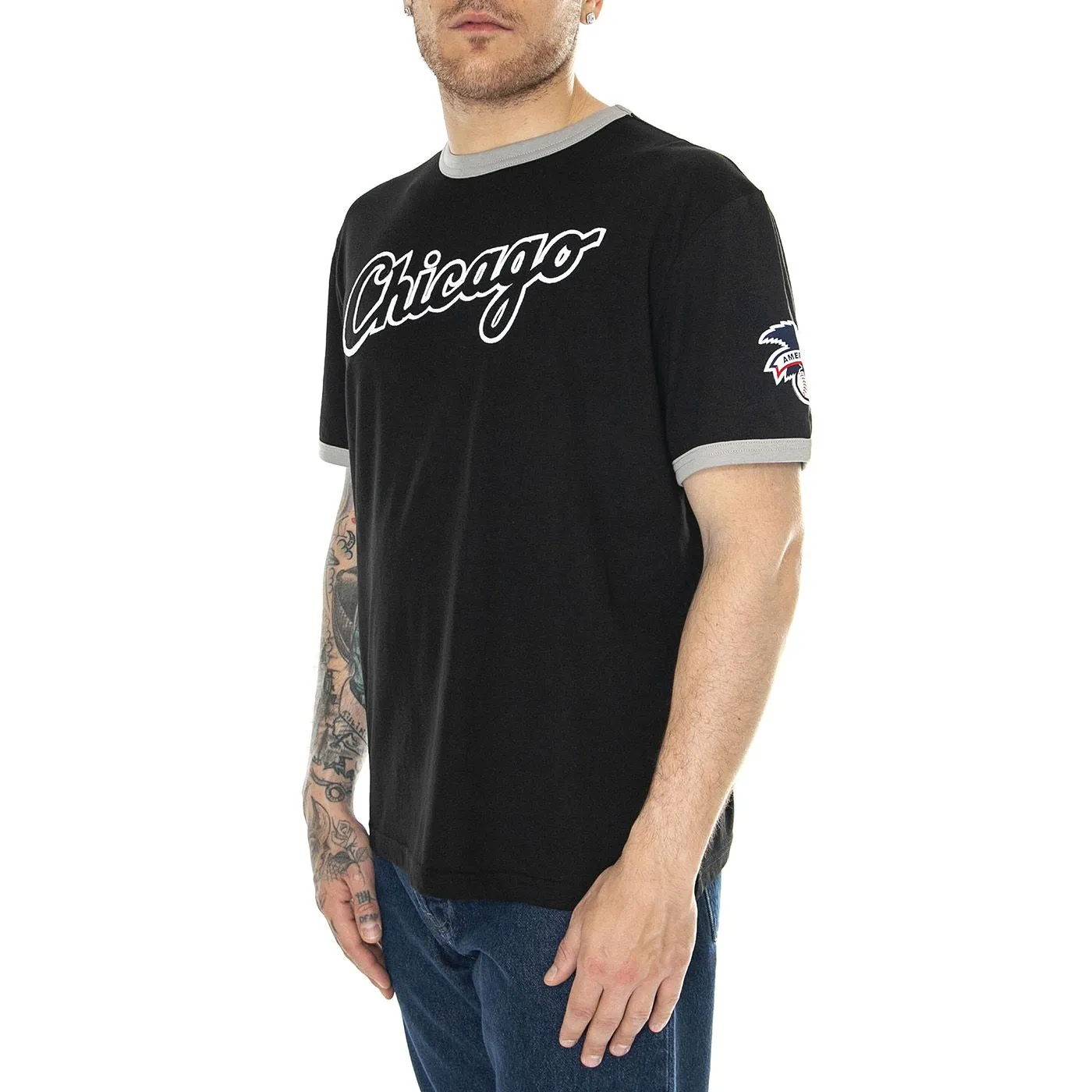 FANATICS Chicago White Sox Fanatics Fundamental SS tee black/grey - Maglietta Girocollo Uomo Nera    