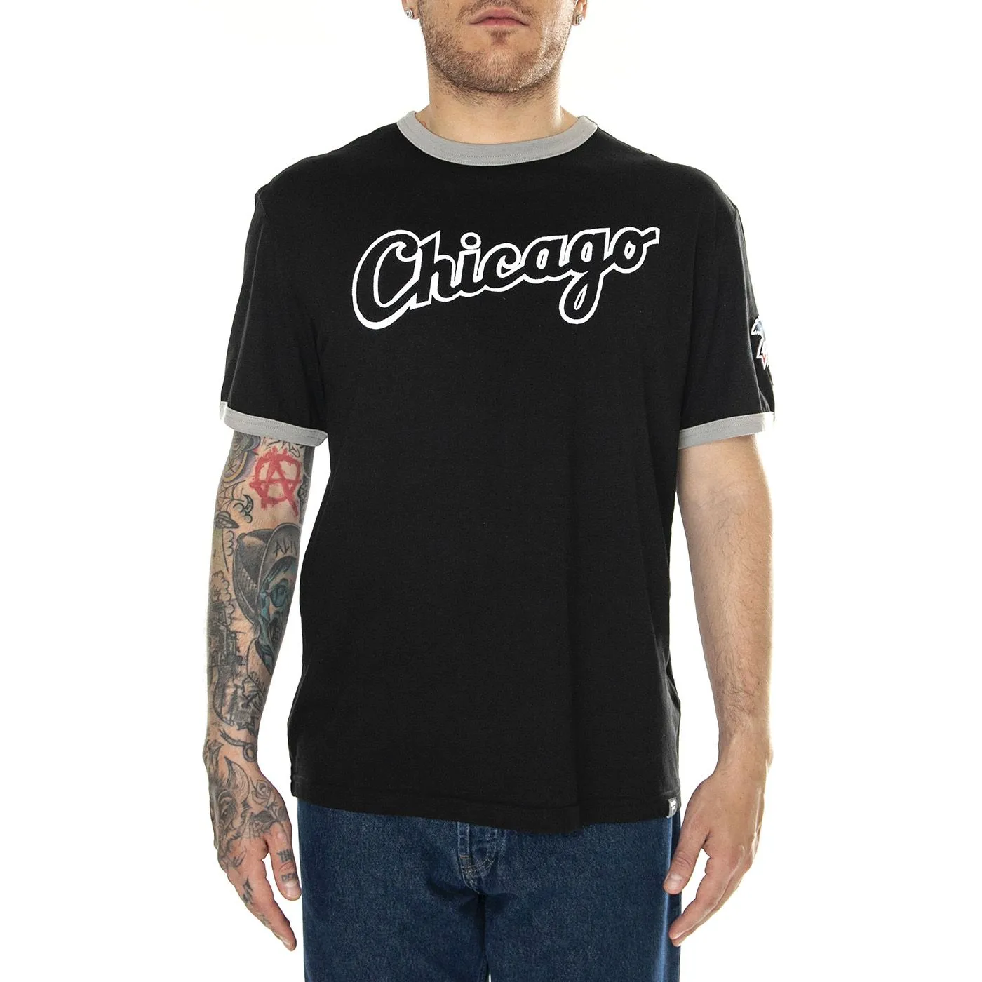 FANATICS Chicago White Sox Fanatics Fundamental SS tee black/grey - Maglietta Girocollo Uomo Nera    