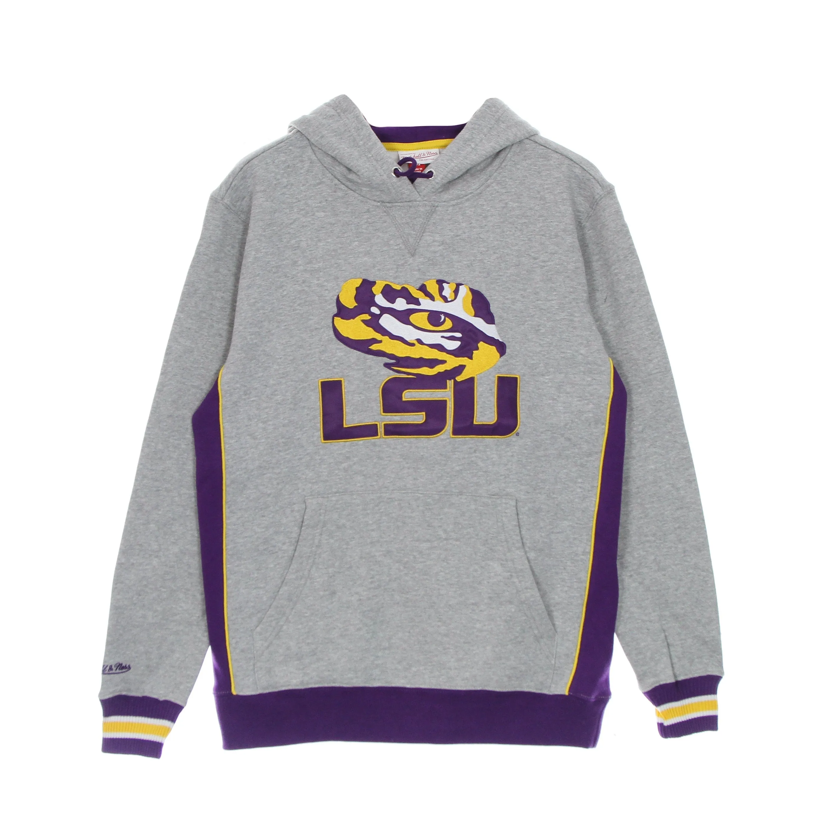 Felpa Cappuccio Uomo Ncaa Pinnacle Heavyweight Fleece Hoodie Loutig Purple/yellow