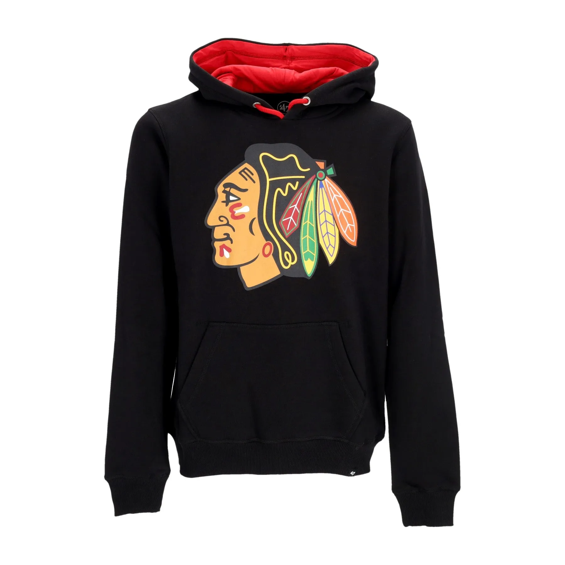 Felpa Cappuccio Uomo Nhl Ballpark Hoodie Chibla Jet Black