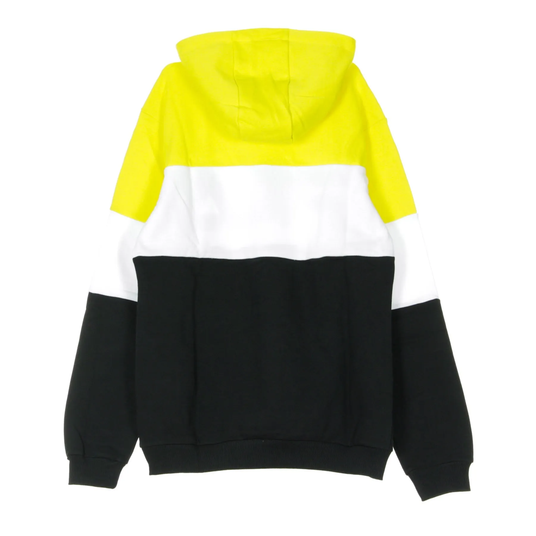 Felpa Cappuccio Uomo Night Blocked Hoodie Black/empire Yellow/bright White