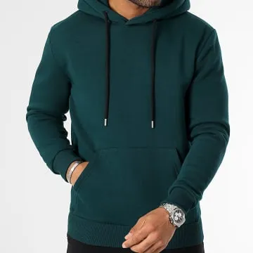 Felpa con cappuccio 3050 verde bottiglia