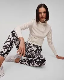 Felpa corta crema da fitness da donna Casall Studio Hoodie