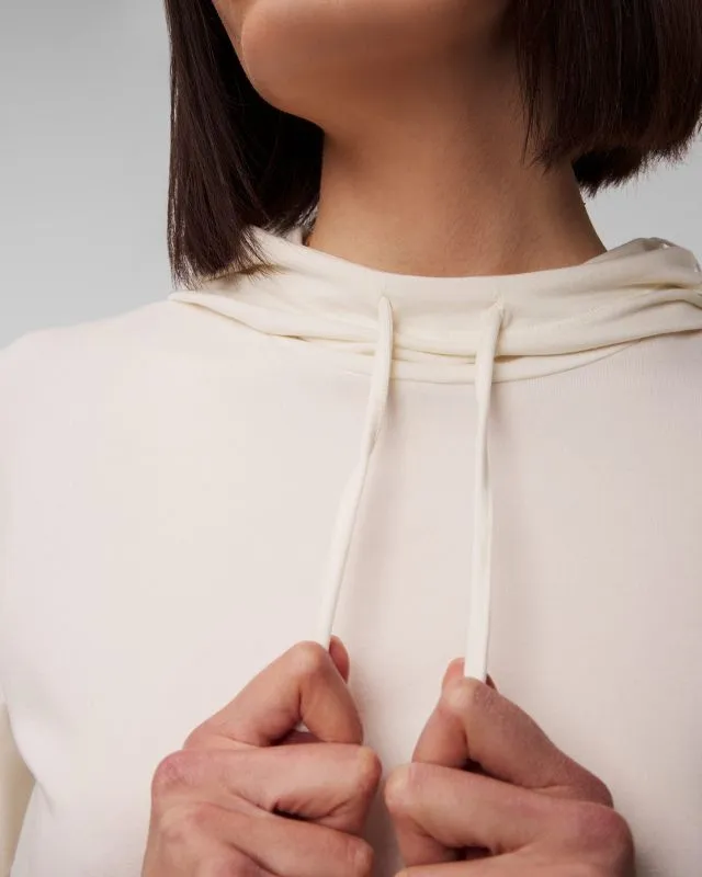 Felpa corta crema da fitness da donna Casall Studio Hoodie