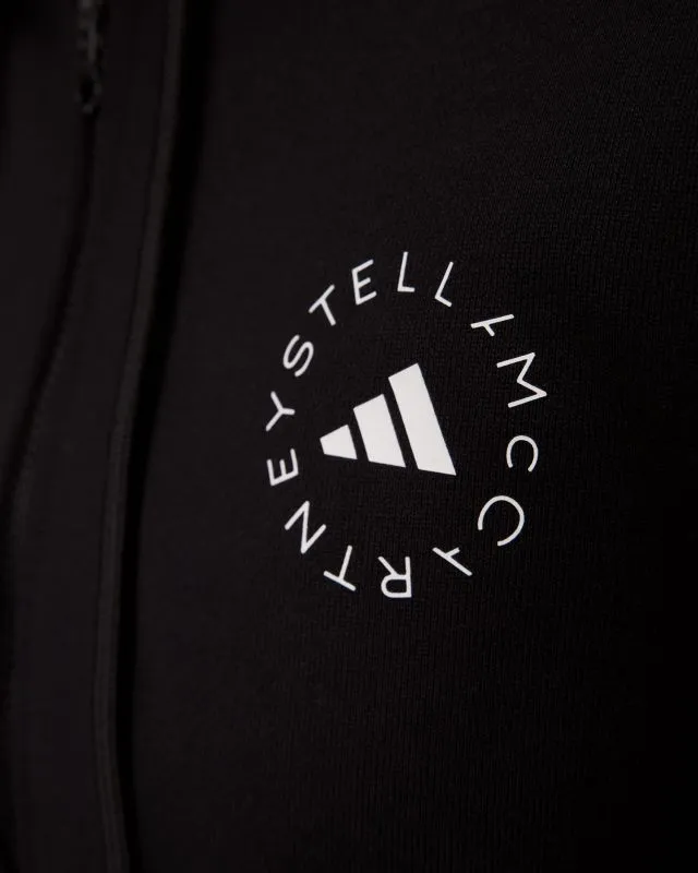 Felpa nera da donna Adidas by Stella McCartney ASMC Crop Hoodie