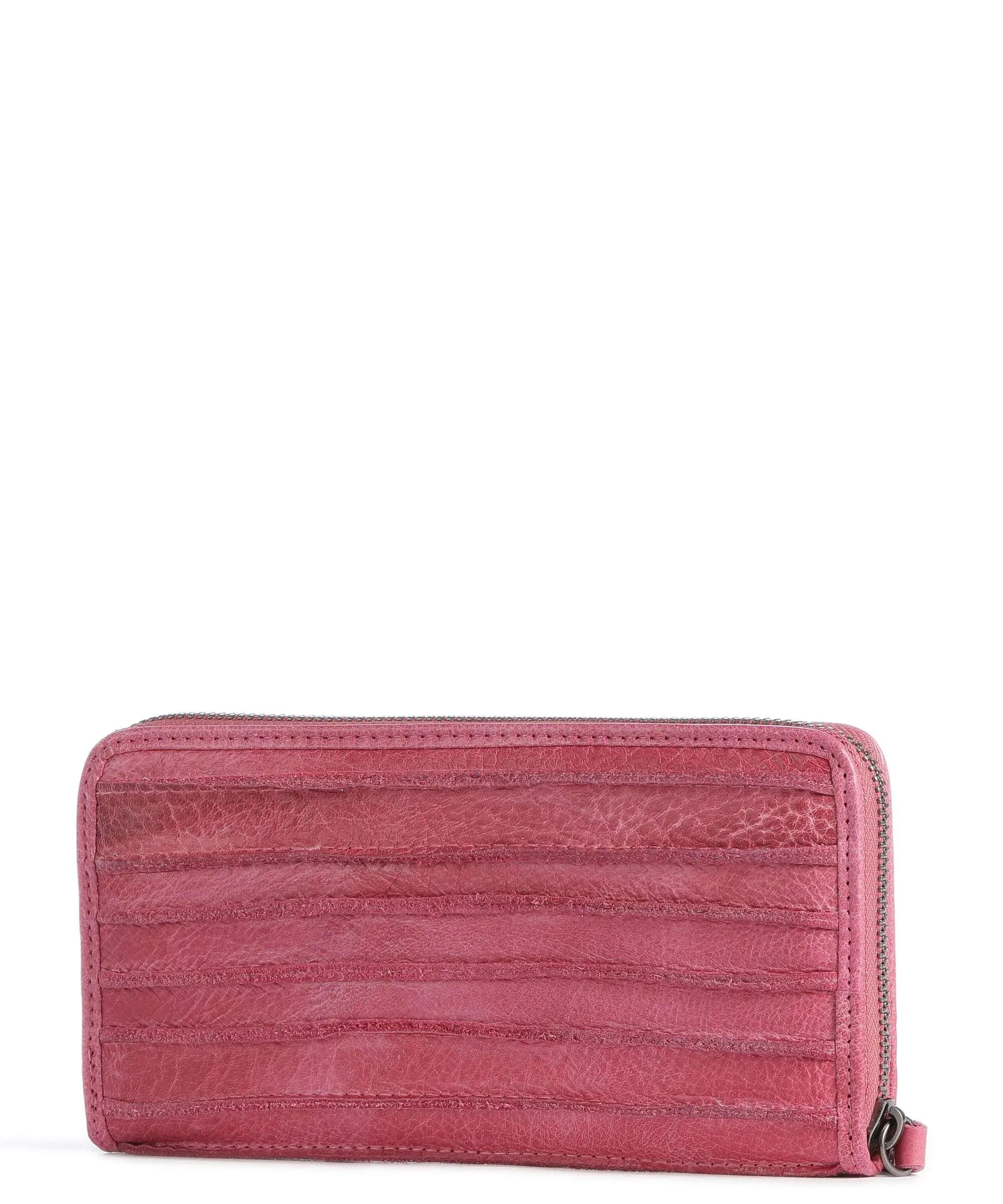  FredsBruder Riffel Big Total Portafoglio pelle di vacchetta grana pink  