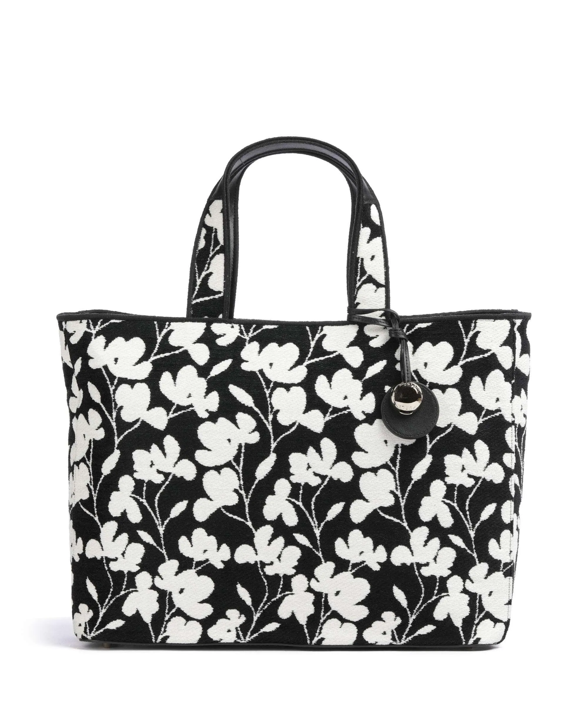  Furla Alissa L Borsa a mano tissu nero/bianco  
