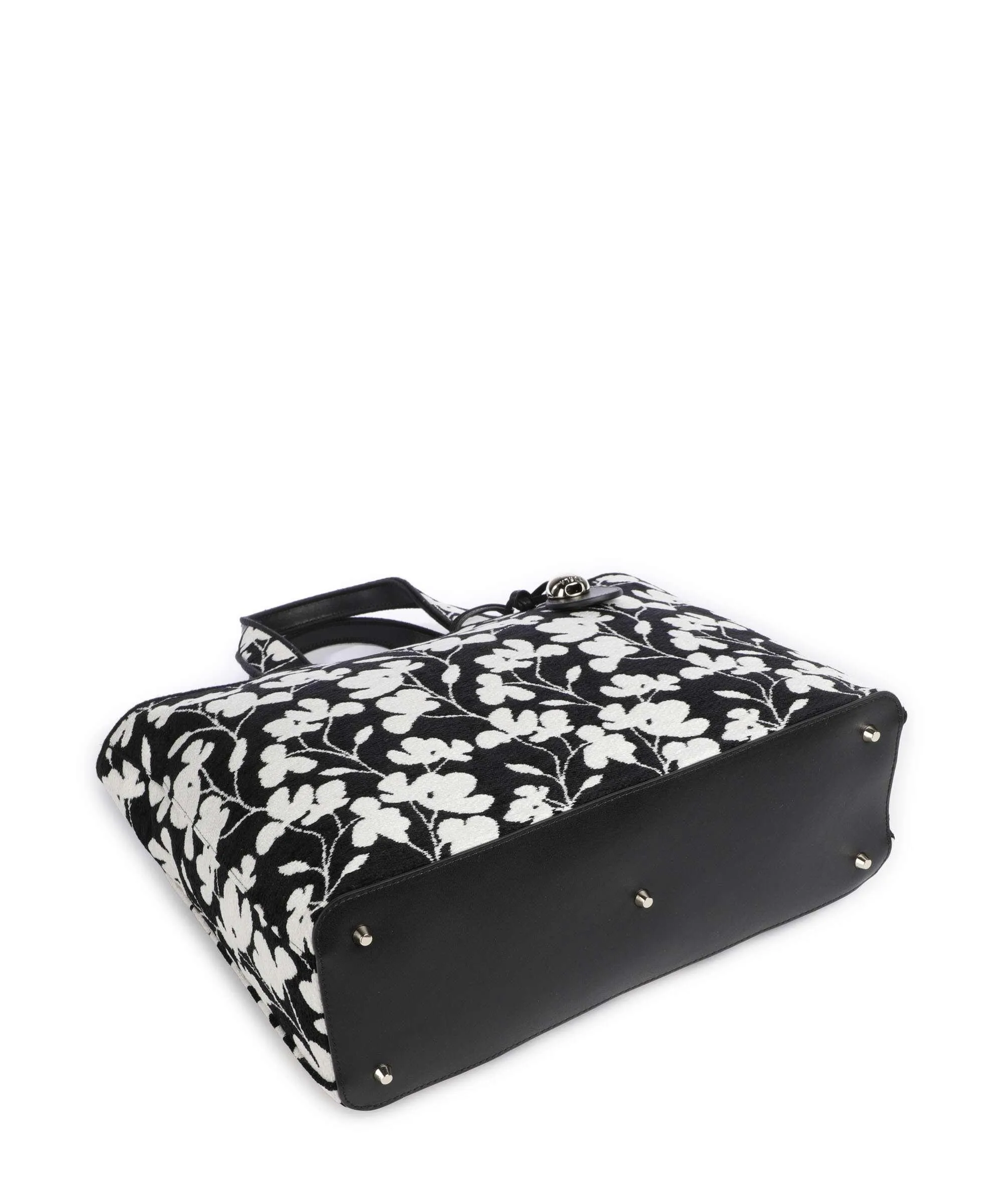  Furla Alissa L Borsa a mano tissu nero/bianco  