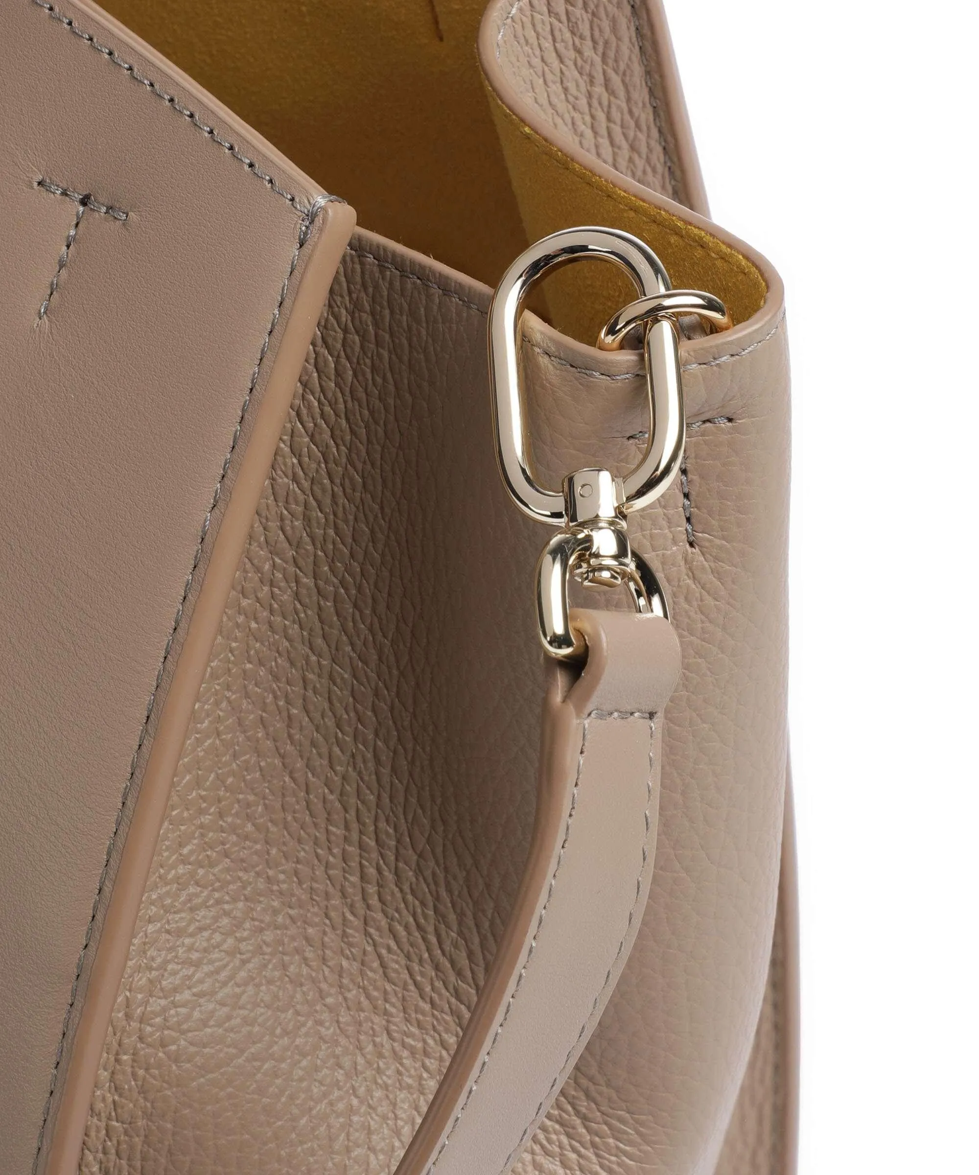  Furla Genesi L Borsa a mano pelle di vitello finemente grana taupe  