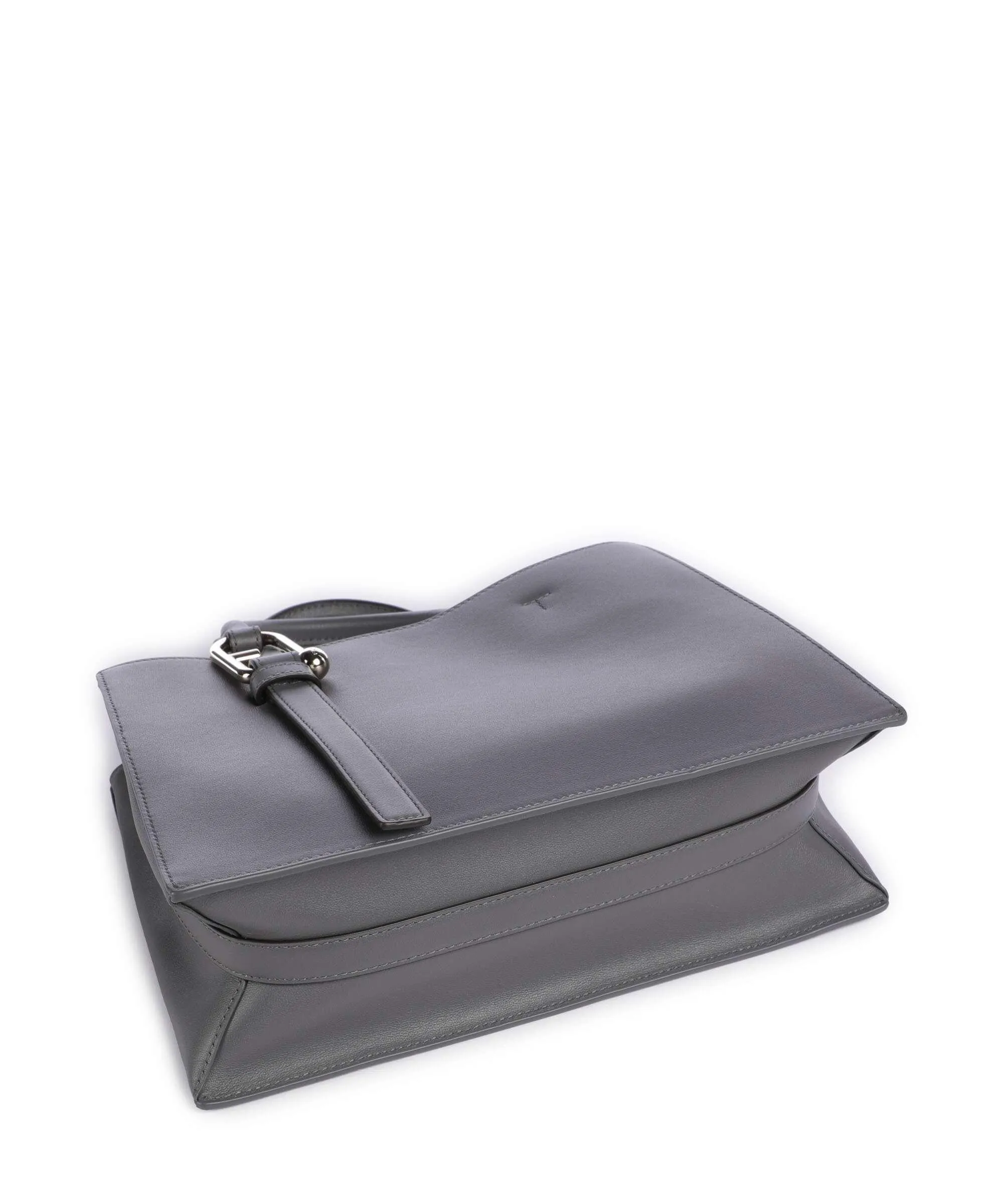  Furla Nuvola M Borsa a mano pelle a grana fine grigio scuro  